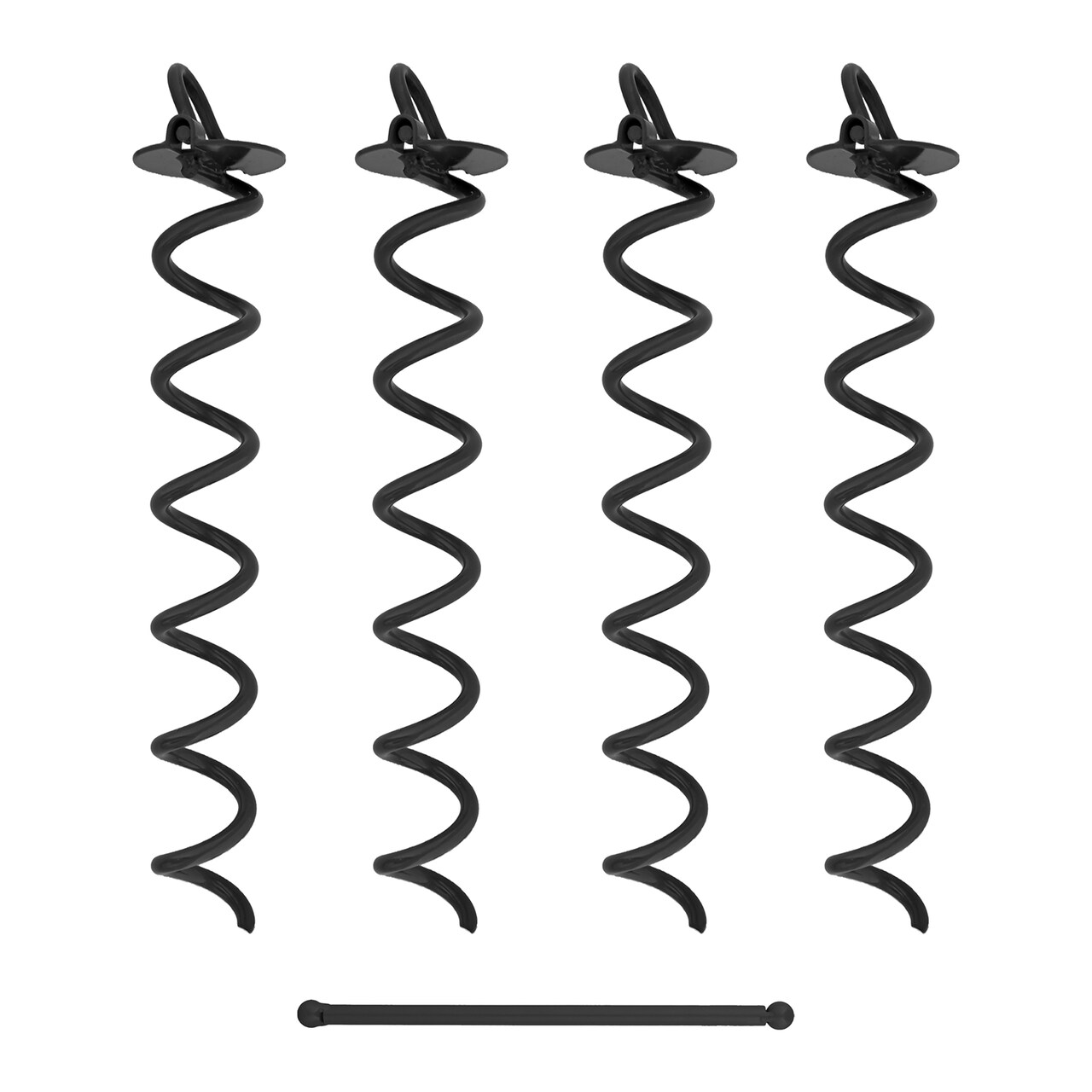 7Penn Spiral Ground Anchors - 16 Inch Twist Tent Stakes, 4 Pack